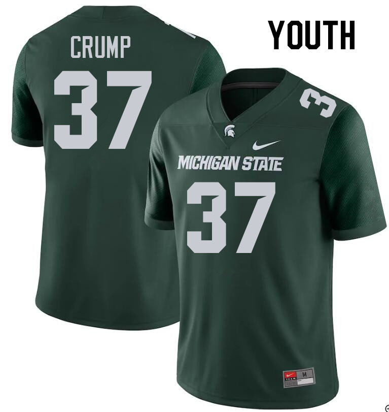 Youth #37 Khary Crump Michigan State Spartans College Football Jerseys Stitched Sale-Green